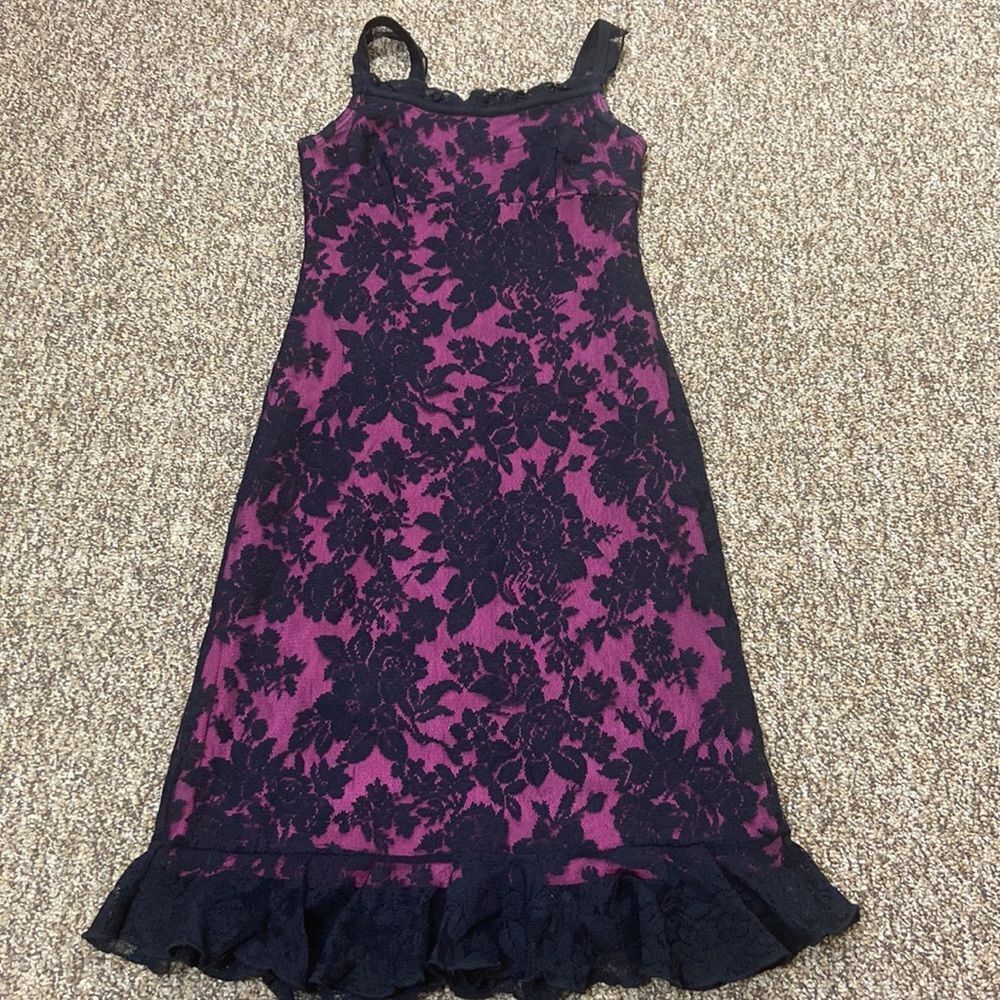 Vintage Girlfriends Mede In USA Women Lace Dress Size 0
